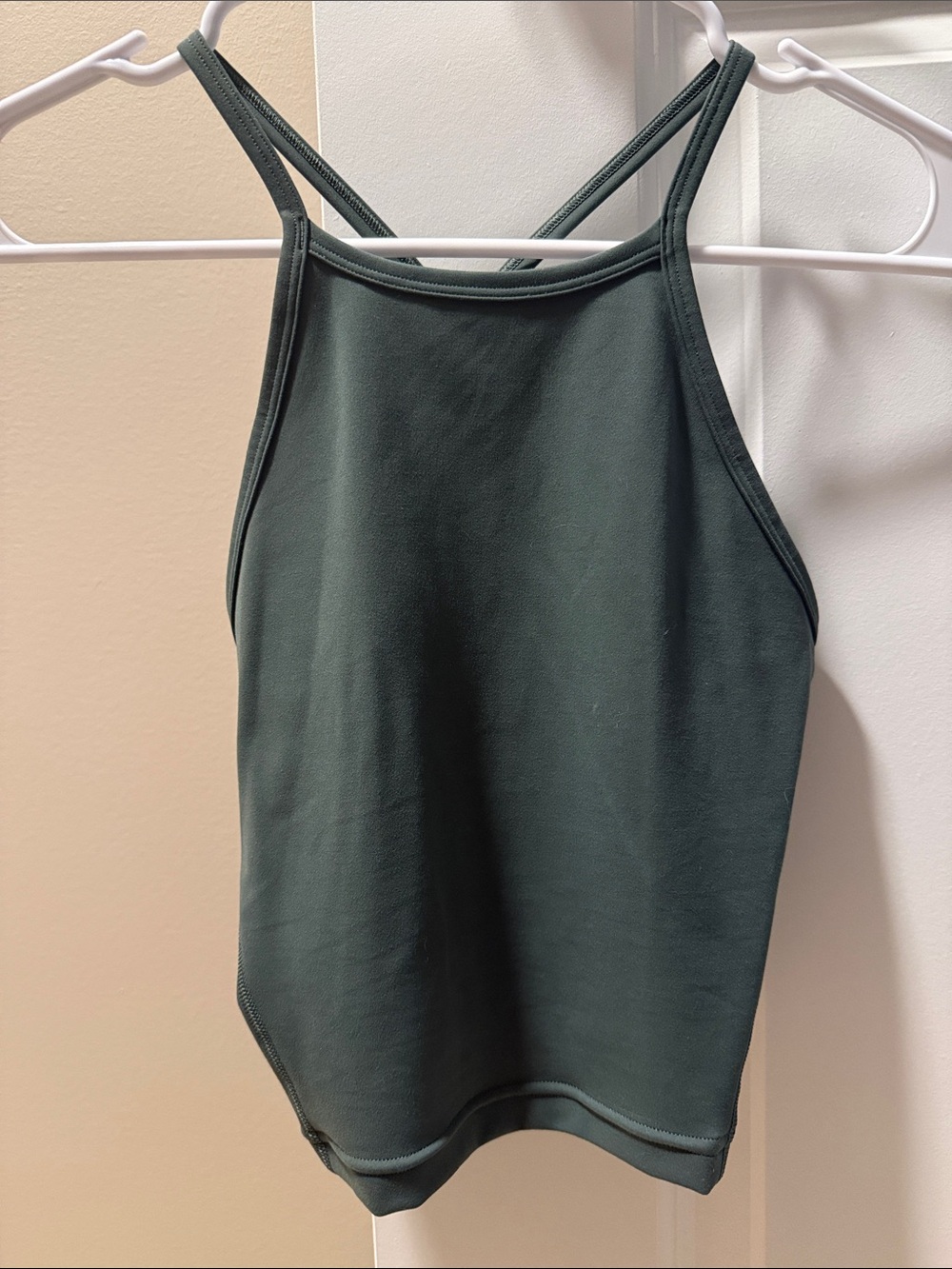 NWOT green lululemon cropped tank